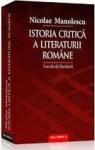 Istoria critică a literaturii romne par Manolescu