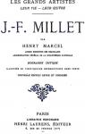 J.F. Millet. Biographie Critique par Marcel