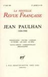 La nouvelle revue franaise, n197 : Jean Paulhan 1884-1964 par La Nouvelle Revue Franaise
