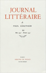 Journal Littraire 12 : Mai 1937-Fvrier 1940 par Lautaud