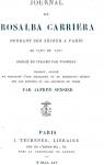 Journal de Rosalba Carriera pendant son séjour à Paris en 1720 et 1721 par Carriera