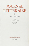 Journal littraire 08 : Aot 1929 - Juin 1931 par Lautaud