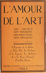 L'Amour de l'Art - Janvier 1923 par L`Amour de l`Art