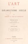 L'Art du Dix-Huitime Sicle, tome 2 : Gravelot, Cochin, Eisen, Debucourt, Fragonard, Prud'hom par Goncourt