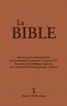 La Bible : Crampon 1923 - 2023 par Bernard-Marie
