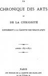 La Chronique des Arts et de la Curiosit 1871-1872 par Beaux-Arts