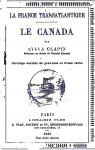 La France transatlantique : Le Canada par Clapin