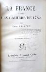 La France d'aprs les cahiers de 1789, par Edme Champion par Champion