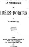 La psychologie des ides-forces, tome 2 par Fouille