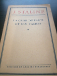 La crise du parti et nos tâches par Staline