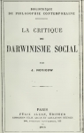La critique du Darwinisme social par Novicow