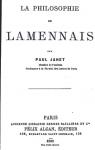 La philosophie de Lamennais par Janet