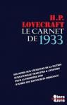 Le Carnet de 1933 par Lovecraft