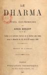 Le Dharma : trois confrences de Annie Besant par Besant