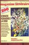 Le Magazine Littraire, n200/201 : Sciences humaines : la crise,  par Le magazine littraire