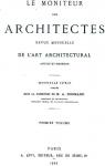 Le moniteur des architectes, tome 1 par Normand