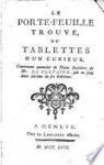 Le Portefeuille trouv, ou Tablettes d'un curieux par Voltaire