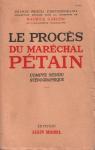 Le Procès du Maréchal Pétain par Garçon