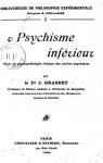 Le psychisme infrieur par Grasset
