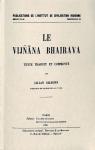 Le Vijnana Bhairava par Silburn