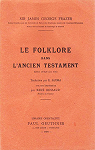 Le folklore dans l'Ancien Testament par Frazer