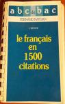 Le franais en 1500 citations par Wogue