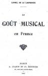 Le goût musical en France par La Laurencie