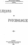 Leons de psychologie par 