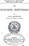 Les basiliques chrtiennes par Brhier
