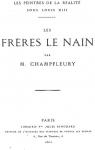 Les frres Le Nain par Champfleury