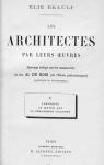 Les architectes par leurs oeuvres, tome 1 par Brault