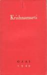 Les entretiens d'Oja, 1949 par Krishnamurti