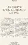 Les propos d'un normand de 1907 par Alain