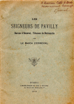 Les seigneurs de Pavilly par Bzuel Le Roux d'Esneval