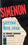 Lettre à mon juge par Simenon