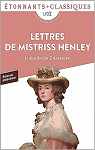 Lettres de Mistriss Henley par Charrire