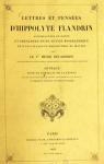 Lettres et Penses d'Hippolyte Flandrin par Delaborde