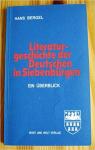 Literaturgeschichte der Deutschen in Siebenbrgen. Ein berblick par Bergel