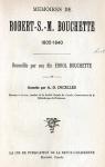 Mmoires de Robert-S.-M. Bouchette (1805-1840) par Bouchette