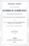 Mmoires indits sur la vie et les ouvrages des membres de l'Acadmie Royale par Dussieux