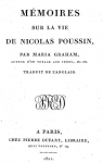 Mmoires sur la vie de Nicolas Poussin par Graham