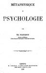 Mtaphysique et psychologie par Flournoy