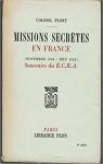Missions secrtes en France, Souvenirs du BCRA par Passy