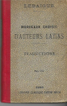 Morceaux choisis d'auteurs latins : Traductions par Lebaigue