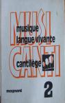 Musi canti Musique langue vivante livret 2 par Magnard