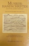 Musikerhandschriften Aus Funf Jahrhunderten par Hürlimann