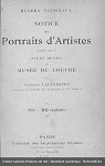 Notice des portraits d'artistes expos dans la salle Denon au Muse du Louvre par Lafenestre
