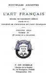 Nouvelles archives de l'art franais, tome 8 par L`Histoire de L`Art Franais