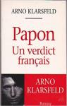 Papon, un verdict franais par Klarsfeld