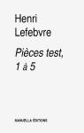 Pieces Test, 1 a 5 par Lefebvre (II)